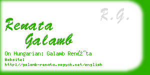 renata galamb business card